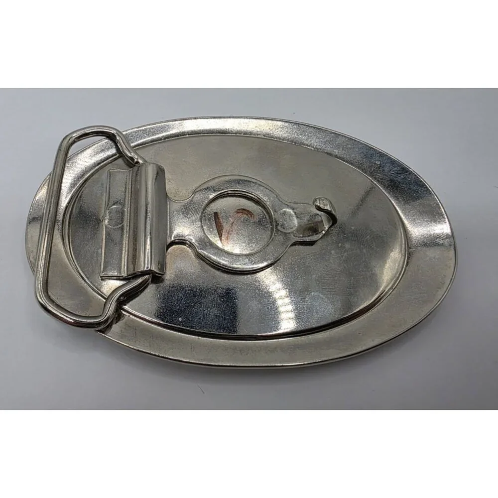 Case Belt Buckle Old Abe Bald‎ Eagle & Globe Trademark Red Cloisonne READ